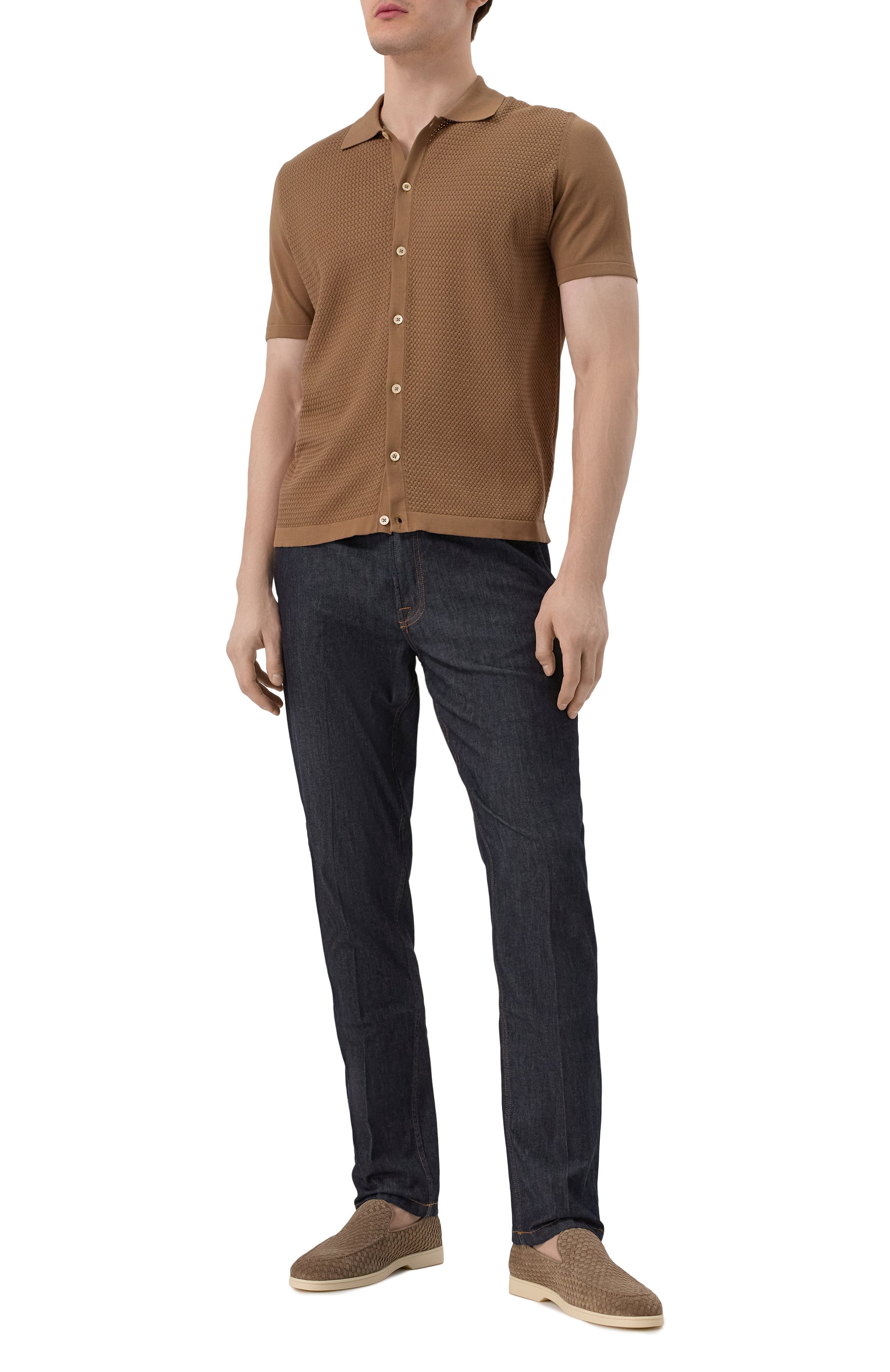 Хлопковая рубашка CORNELIANI, арт. 25M511-2525152, фото 2