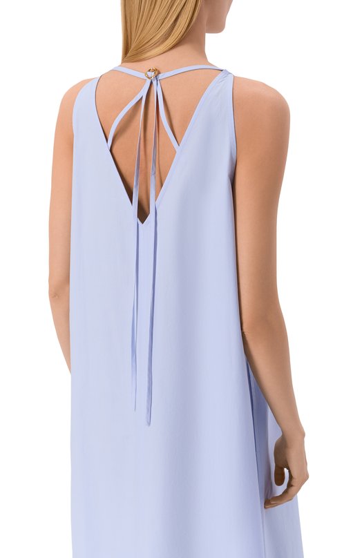 Хлопковое платье Agnona TR1109E/U2114E Голубой  TR1109E/U2114E Фото 4