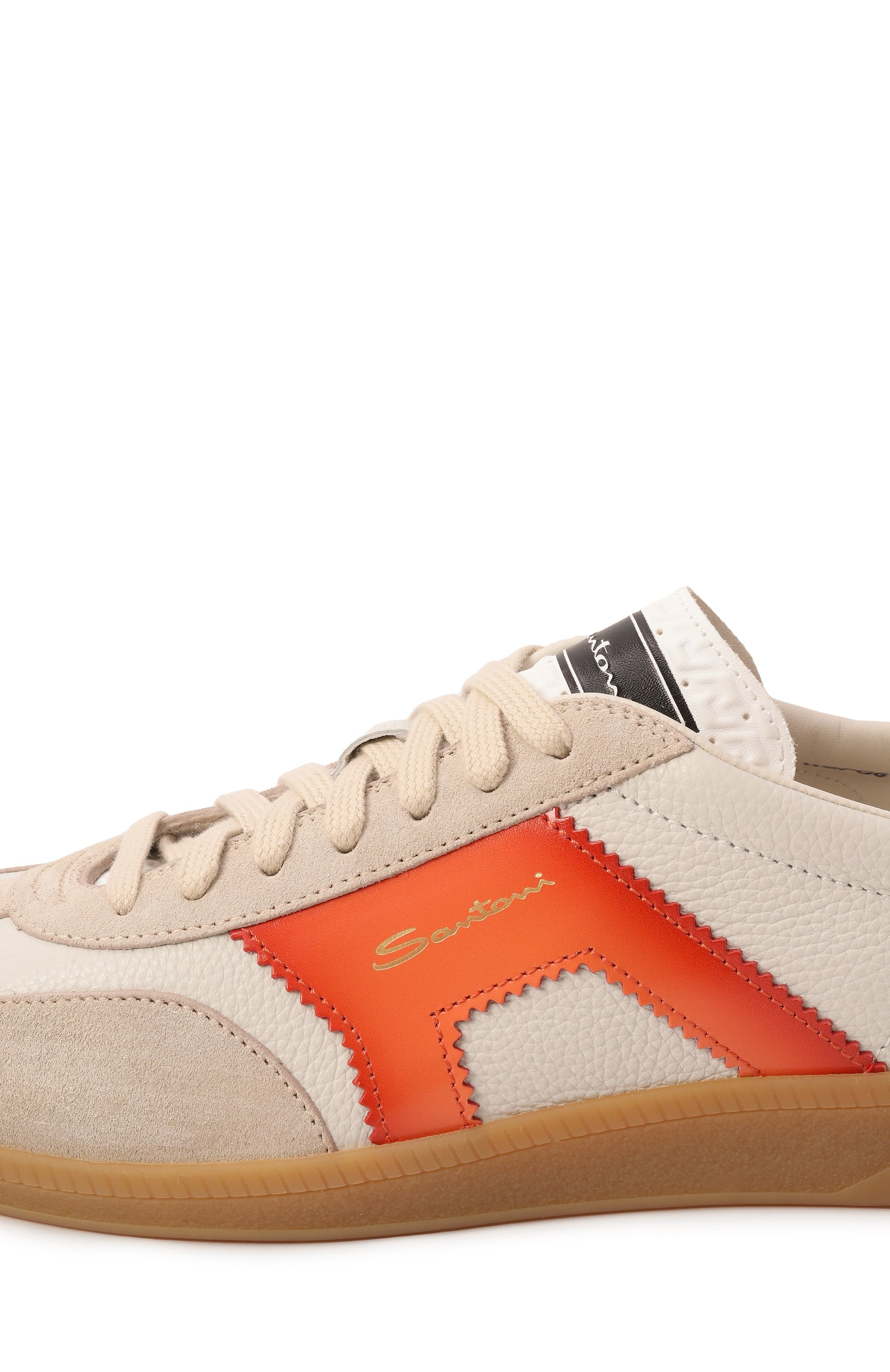 Кожаные кеды SANTONI, арт. WBPG61221FARCY0L, фото 7