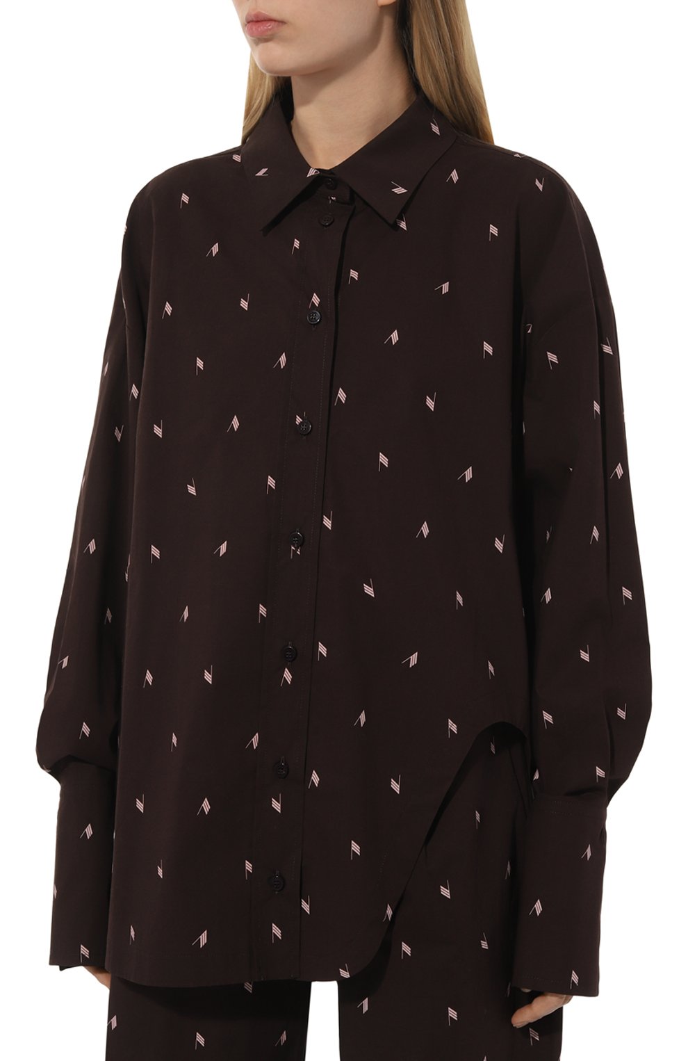 Хлопковая рубашка THE ATTICO, арт. 241WCH04/C079, фото 3