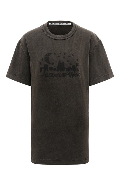 Женская хлопковая футболка ALEXANDER WANG, арт. UCC3241708