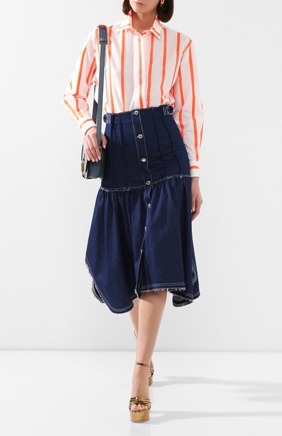 Хлопковая рубашка VICTORIA BECKHAM, арт. 1120WSH000642G, фото 2