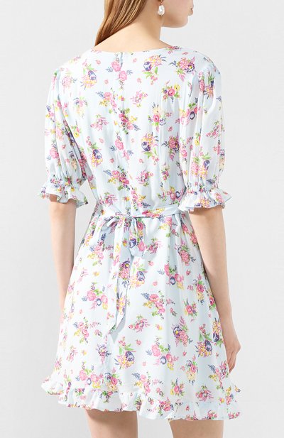 Мини-платье FAITHFULL THE BRAND голубого цвета по цене 19700 руб., арт. FF1509, фото 4 Мини-платье FAITHFULL THE BRAND, арт. FF1509, фото 4