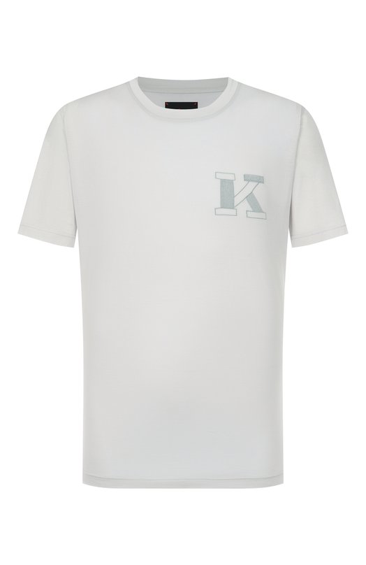Хлопковая футболка Kiton UMK0827K327 Белый UMK0827K327