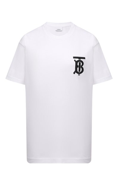 Женская хлопковая футболка BURBERRY, арт. 8017473