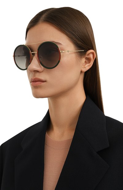 Солнцезащитные очки GUCCI разноцветного цвета по цене 41580 руб., арт. GG0061S/461703 I3330, фото 2 Солнцезащитные очки GUCCI, арт. GG0061S/461703 I3330, фото 2
