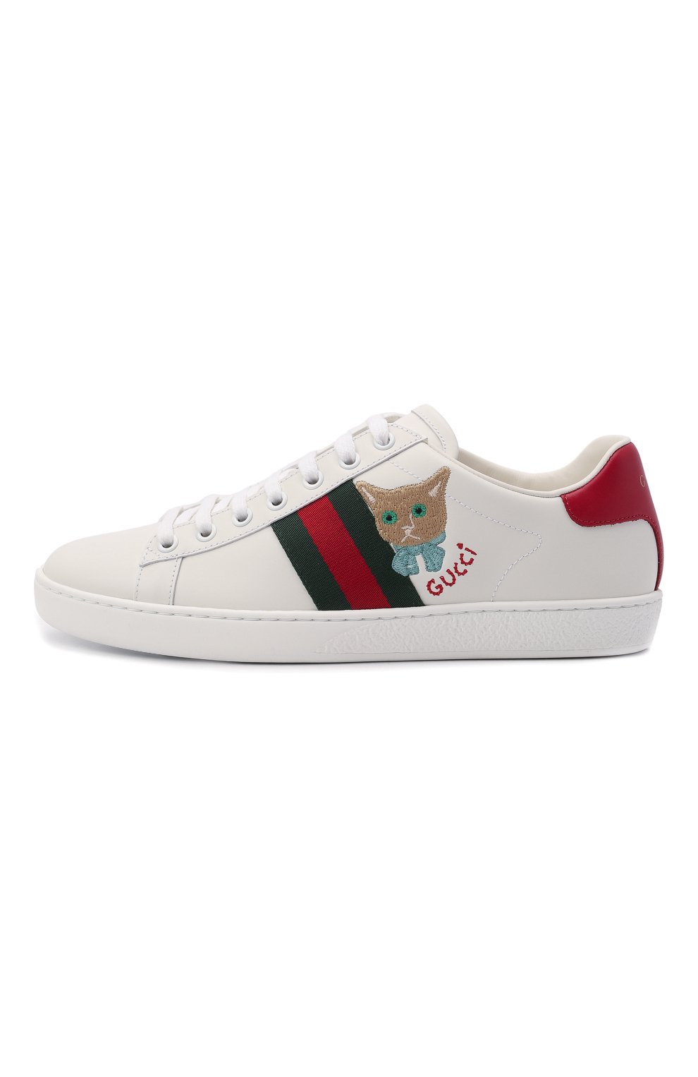 Кожаные кеды new ace GUCCI, арт. 664142/1XG60, фото 3