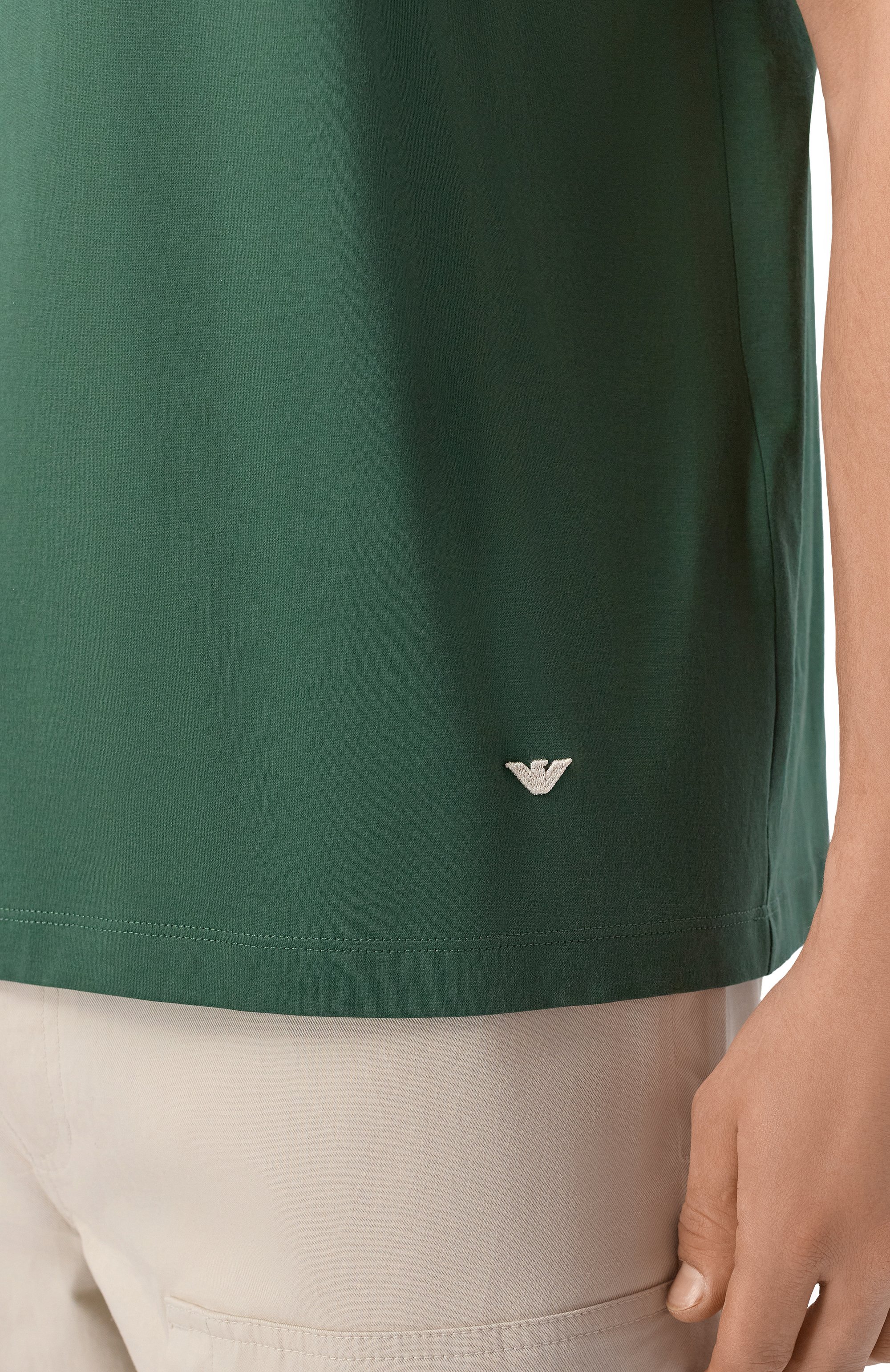 Хлопковое поло EMPORIO ARMANI, арт. EM004915/AF24470, фото 5