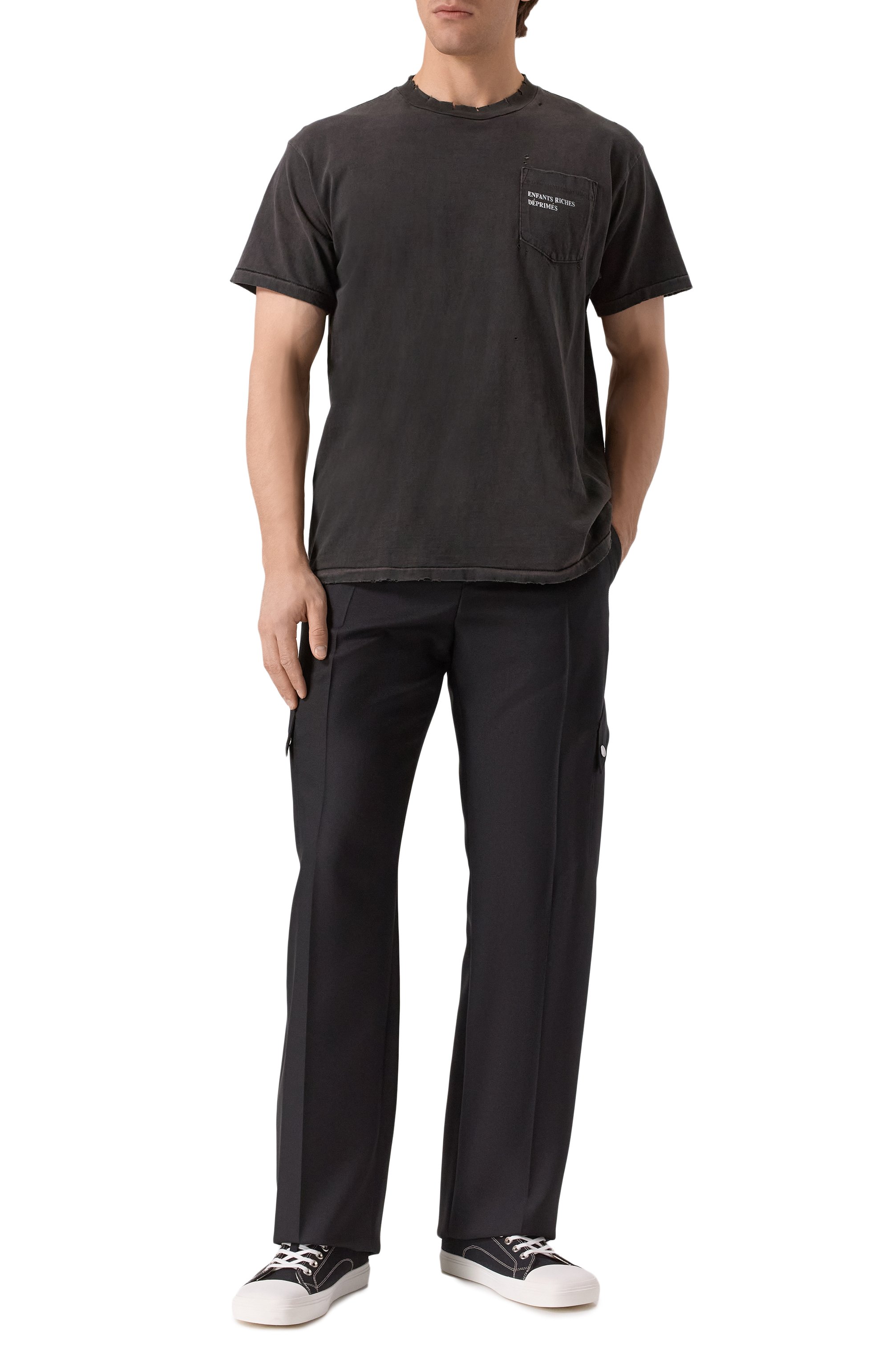 Шерстяные брюки-карго OFF-WHITE, арт. 0MC0039S25FAB004, фото 2