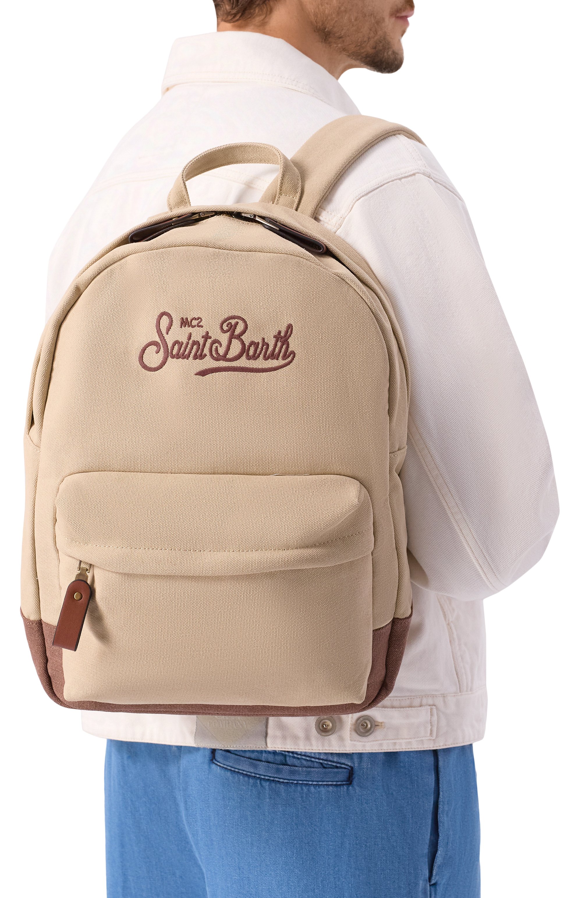 Рюкзак MC2 SAINT BARTH бежевого цвета по цене 17050 руб., арт. CANB001-00368L/CANVAS BACKPACK, фото 2 Рюкзак MC2 SAINT BARTH, арт. CANB001-00368L/CANVAS BACKPACK, фото 2