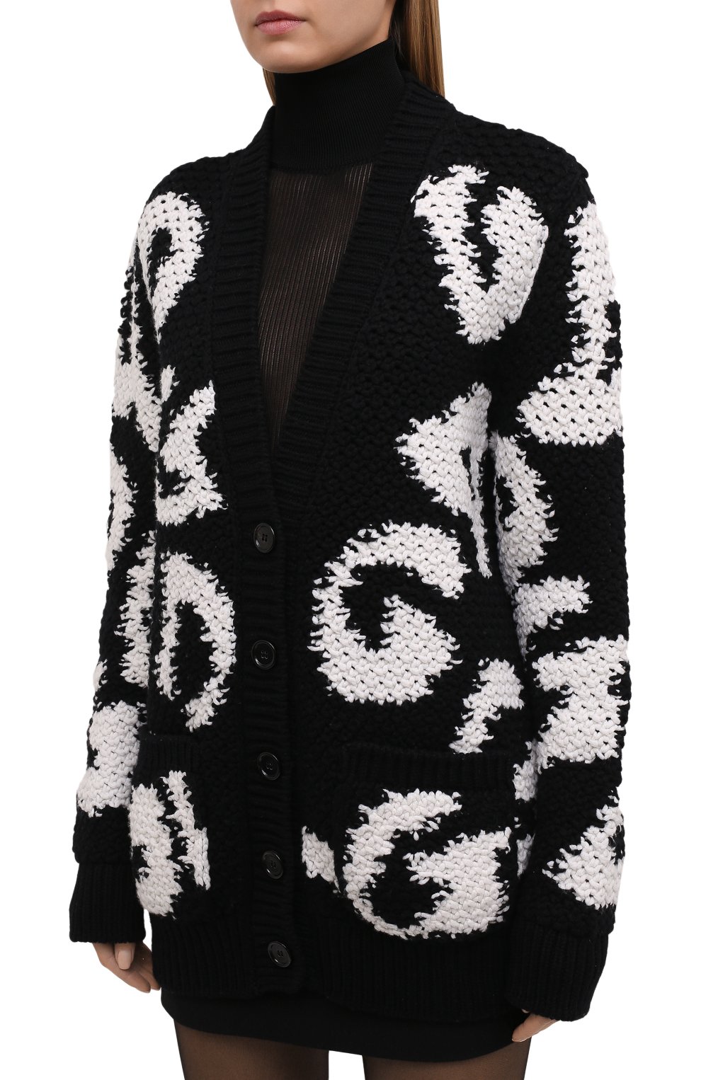 Кардиган из шерсти и кашемира DOLCE & GABBANA, арт. FXE07T/JCMG9, фото 3