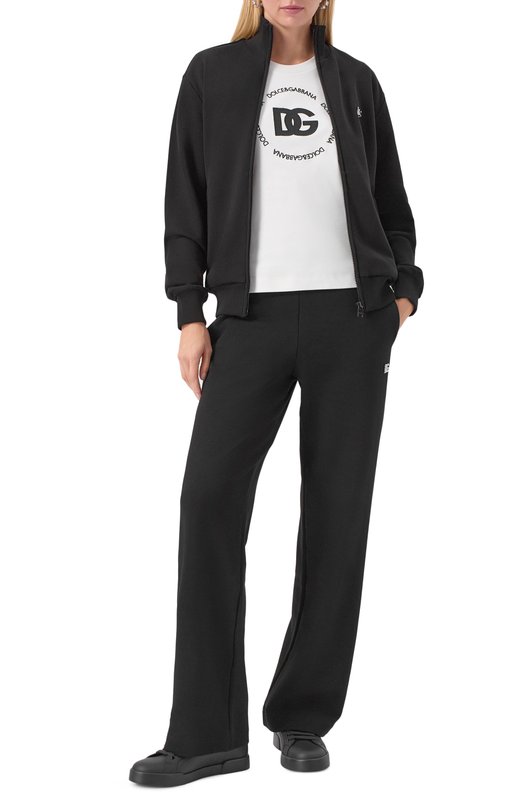 Кожаные кеды Portofino Dolce & Gabbana CK2330/A1065 Чёрный  CK2330/A1065 Фото 2