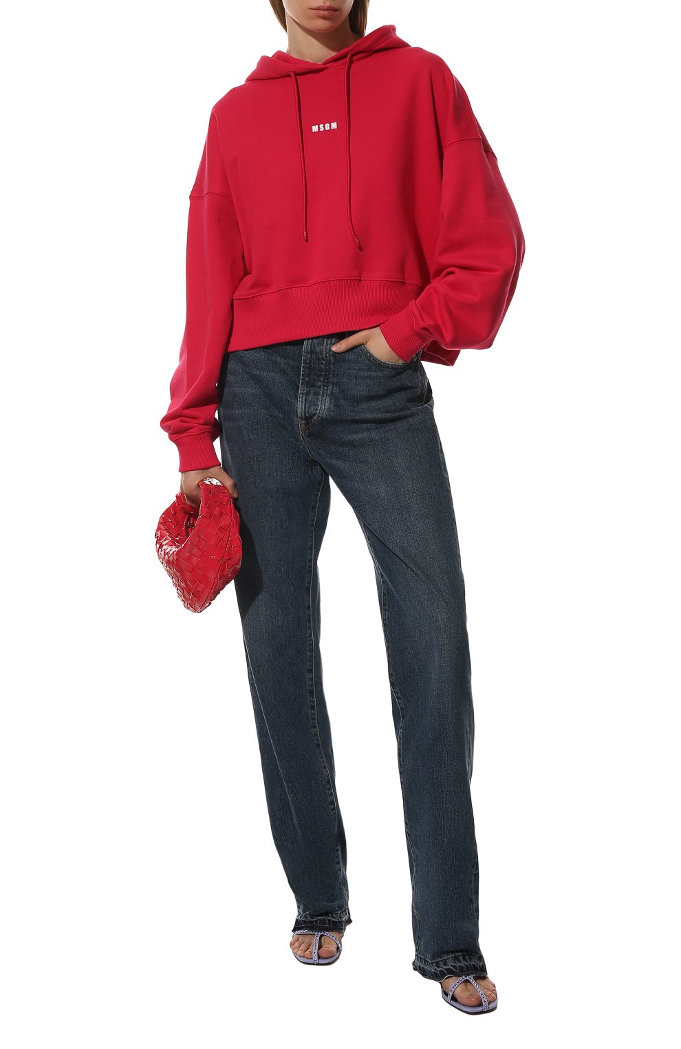 Хлопковое худи MSGM, арт. 3341MDM509 227799, фото 2