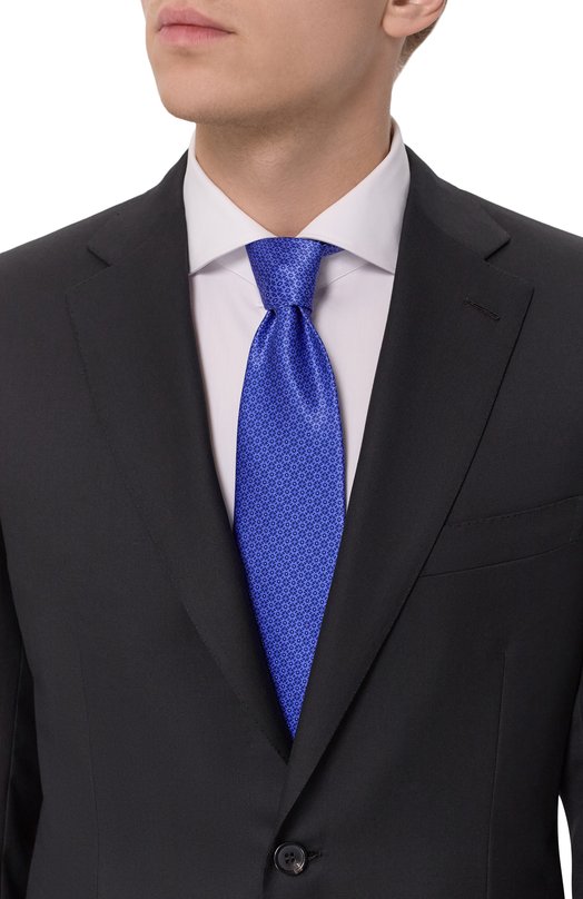 Шелковый галстук Stefano Ricci CXL/57009 Синий  CXL/57009 Фото 2