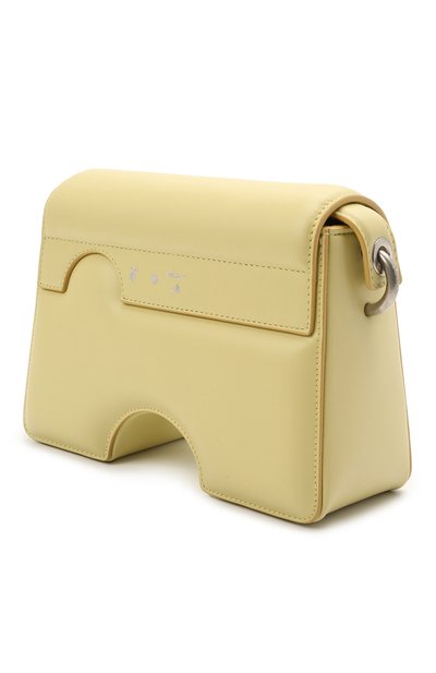 Сумка burrow OFF-WHITE желтого цвета по цене 133500 руб., арт. 0WNN005S21LEA001, фото 3 Сумка burrow OFF-WHITE, арт. 0WNN005S21LEA001, фото 3