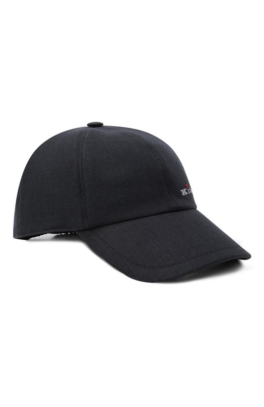 Льняная бейсболка Kiton UCPL015K0718H Чёрный UCPL015K0718H