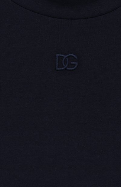 Хлопковая водолазка DOLCE & GABBANA темно-синего цвета по цене 16750 руб., арт. L5JTLE/G7JJ4/2-6, фото 3 Хлопковая водолазка DOLCE & GABBANA, арт. L5JTLE/G7JJ4/2-6, фото 3
