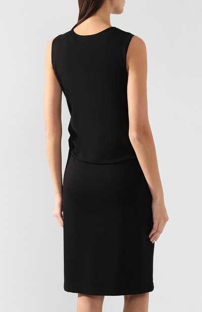 Платье из вискозы GIORGIO ARMANI черного цвета по цене 105000 руб., арт. 3GAA75/AJDRZ, фото 4 Платье из вискозы GIORGIO ARMANI, арт. 3GAA75/AJDRZ, фото 4