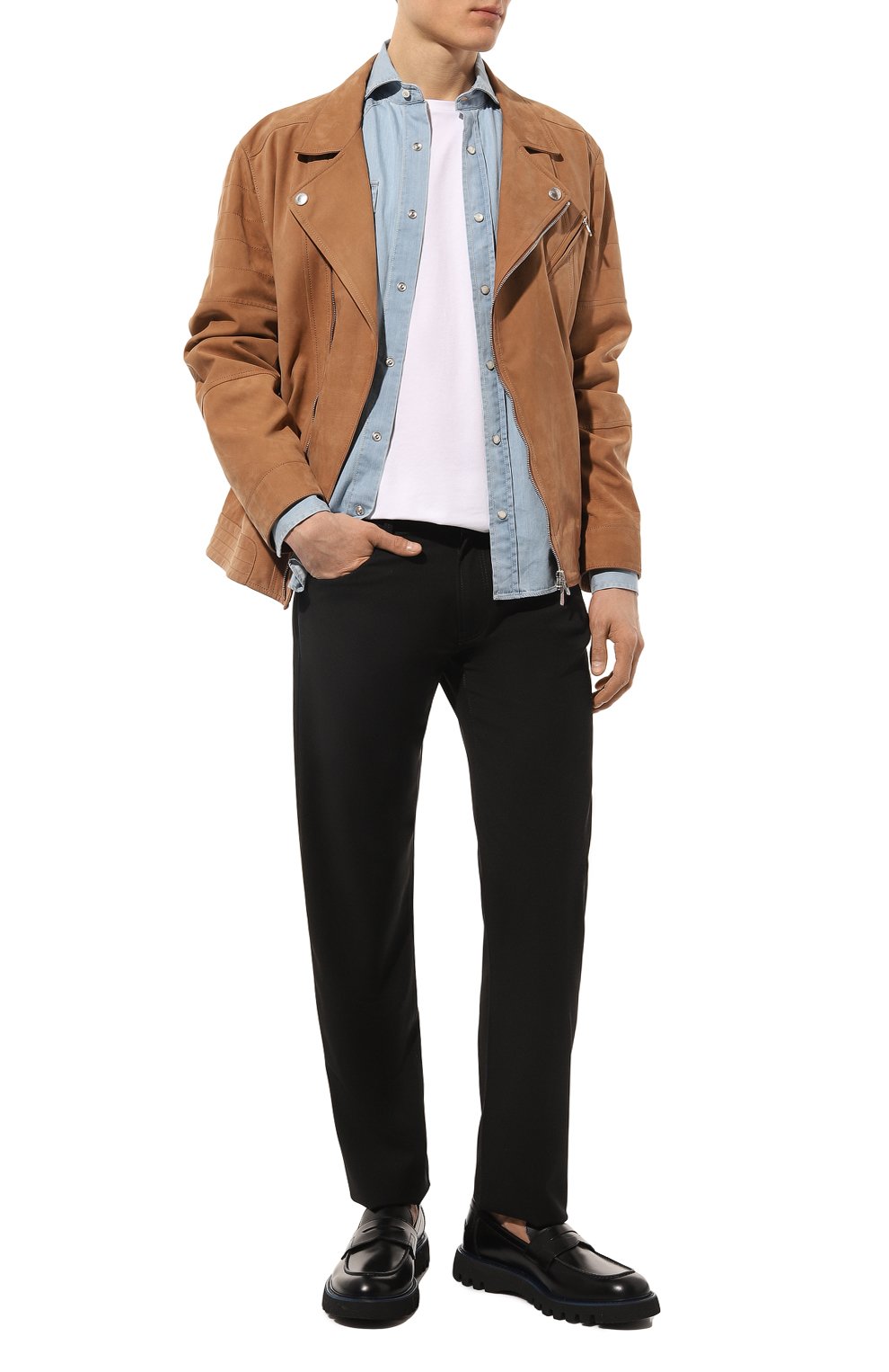 Джинсовая рубашка BRUNELLO CUCINELLI, арт. MR683B2036, фото 2