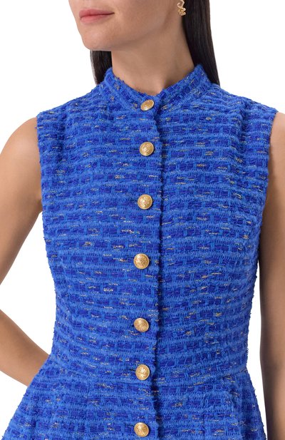 Твидовое платье OLOLOL синего цвета по цене 89000 руб., арт. OLD308/8883.404/S25, фото 5 Твидовое платье OLOLOL, арт. OLD308/8883.404/S25, фото 5