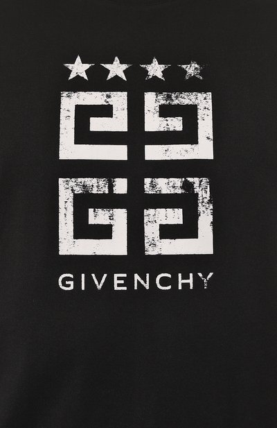 Хлопковая футболка GIVENCHY черного цвета по цене 63400 руб., арт. BM716G3YEL, фото 5 Хлопковая футболка GIVENCHY, арт. BM716G3YEL, фото 5