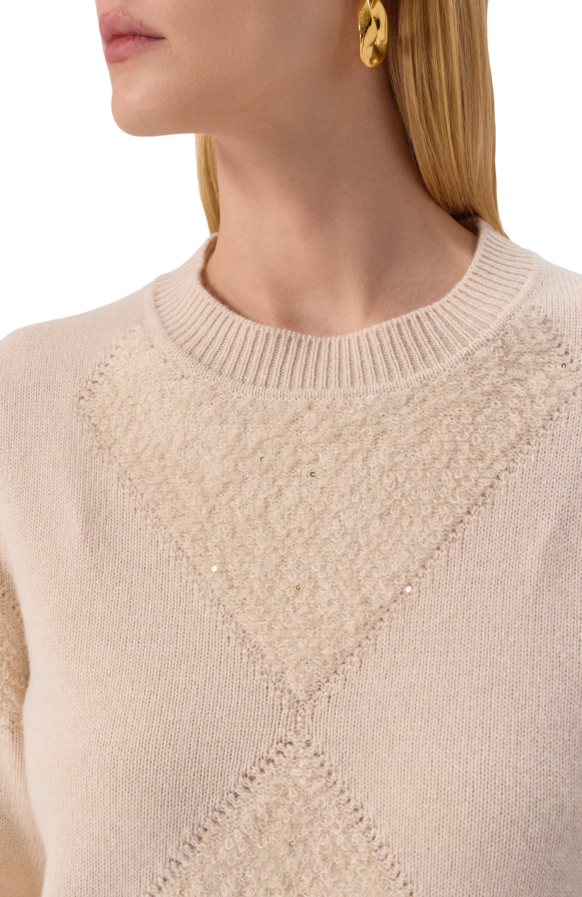 Пуловер из шерсти и шелка LORENA ANTONIAZZI, арт. GM22A/2988, фото 5