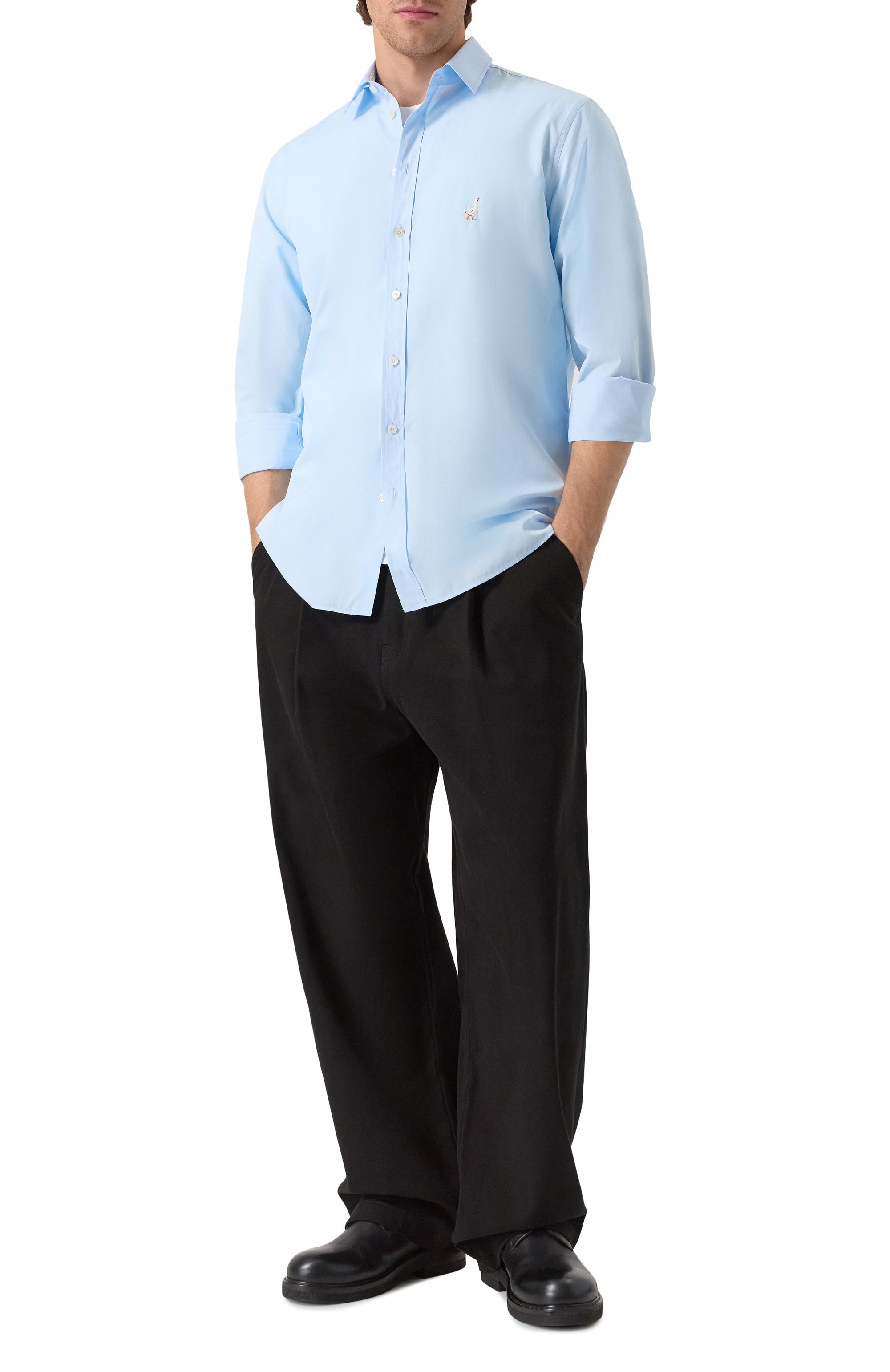 Хлопковая рубашка MOSCHINO, арт. J0223/5235, фото 2