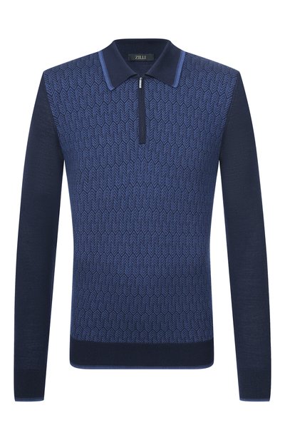 Мужская поло из шерсти и шелка ZILLI, арт. KZP001M0230VHE001_001