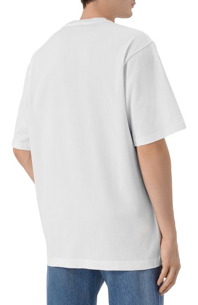 Хлопковая футболка DOLCE & GABBANA белого цвета по цене 59250 руб., арт. G8PN9Z/G7PZF, фото 4 Хлопковая футболка DOLCE & GABBANA, арт. G8PN9Z/G7PZF, фото 4