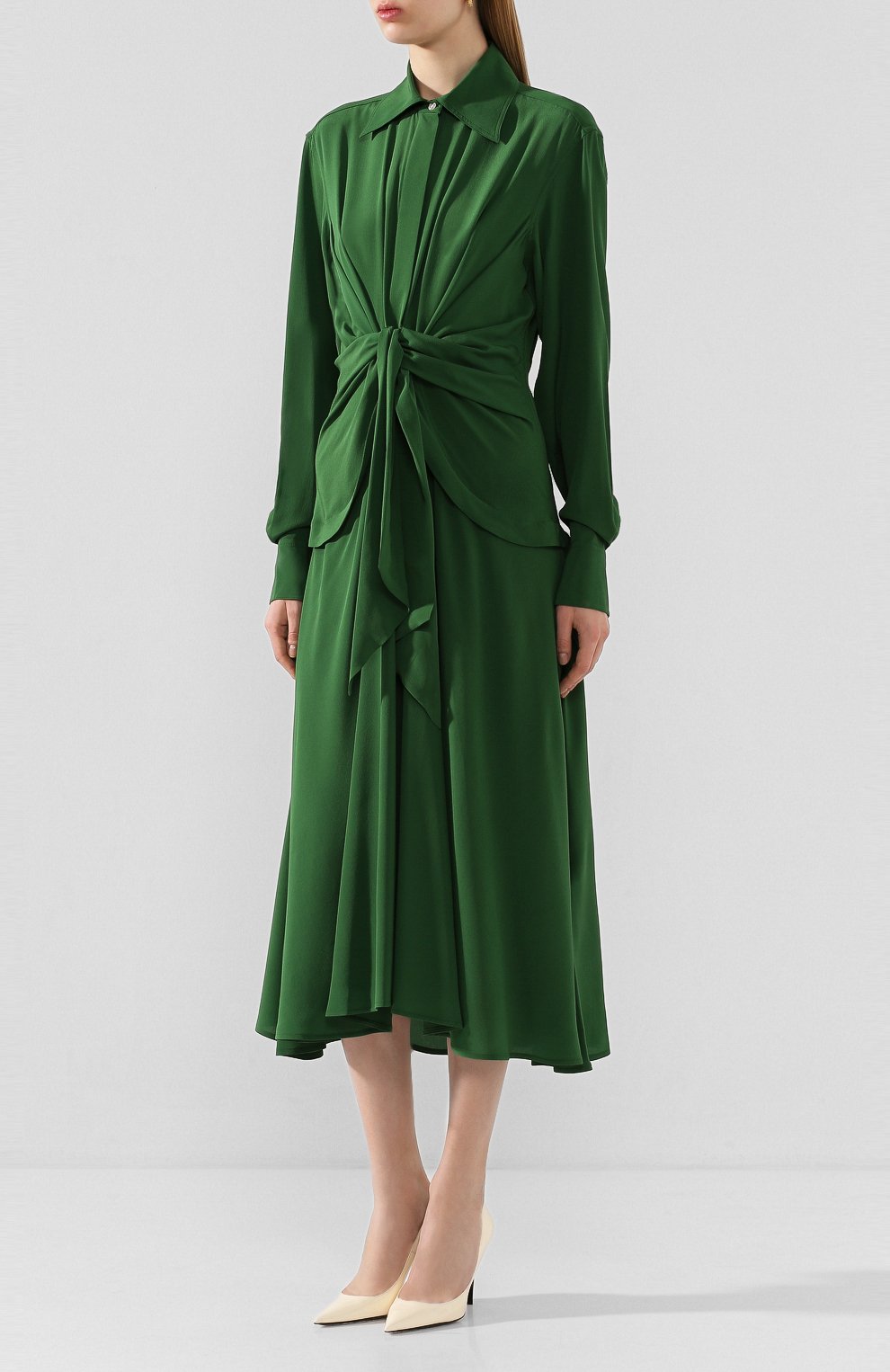 Шелковое платье VICTORIA BECKHAM, арт. 1120WDR000582A, фото 3