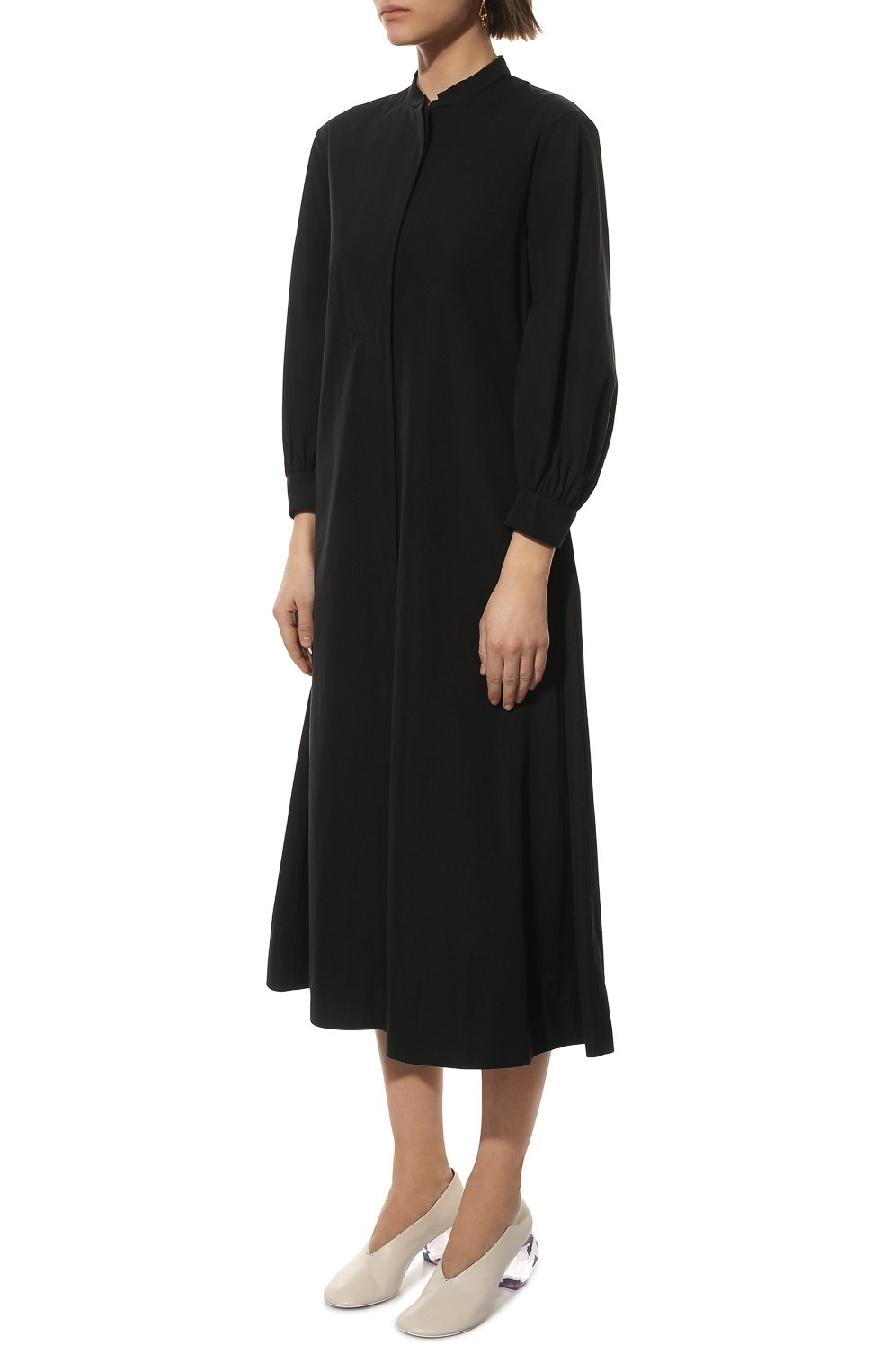 Хлопковое платье JIL SANDER, арт. JSPU500606-WU245200, фото 3