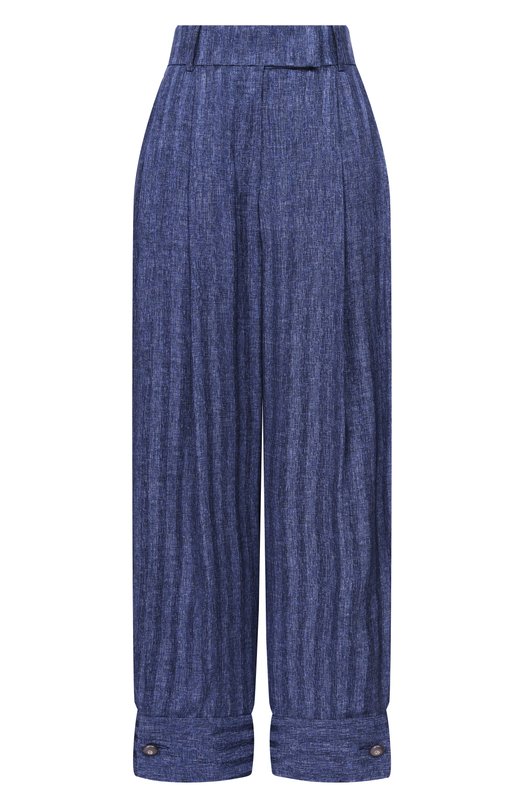 Шелковые брюки Giorgio Armani GW003094/TE20175 Синий GW003094/TE20175