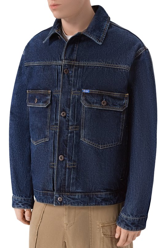 Джинсовая куртка HUGO Blue 50553560 Синий  50553560 Фото 3