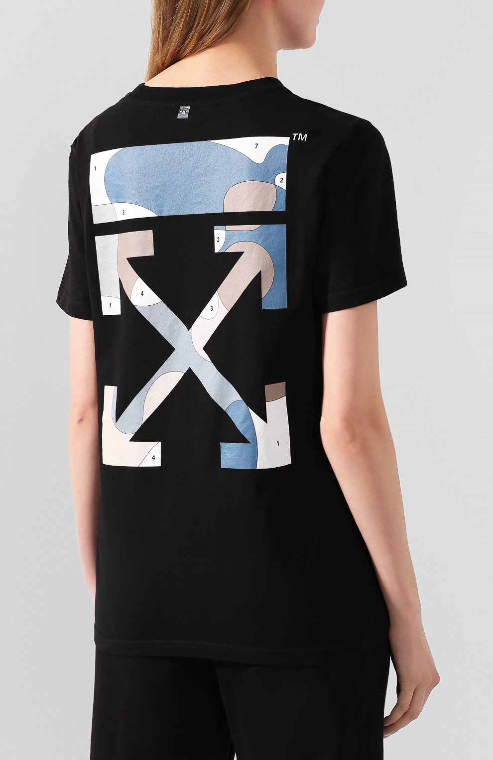 Хлопковая футболка OFF-WHITE, арт. 0WAA049S20JER0101084, фото 4