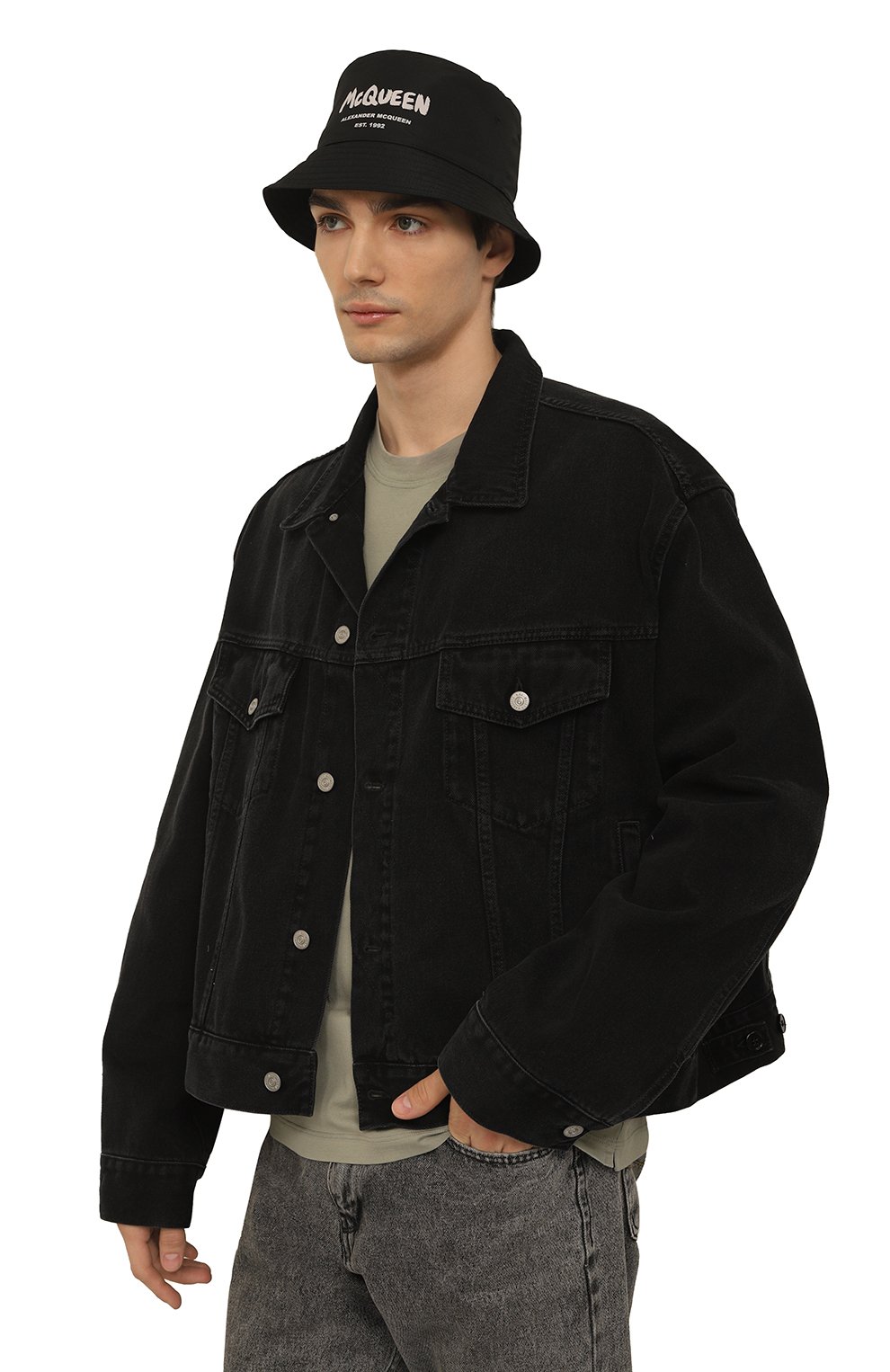 Хлопковая панама ALEXANDER MCQUEEN, арт. 6677794404Q, фото 2