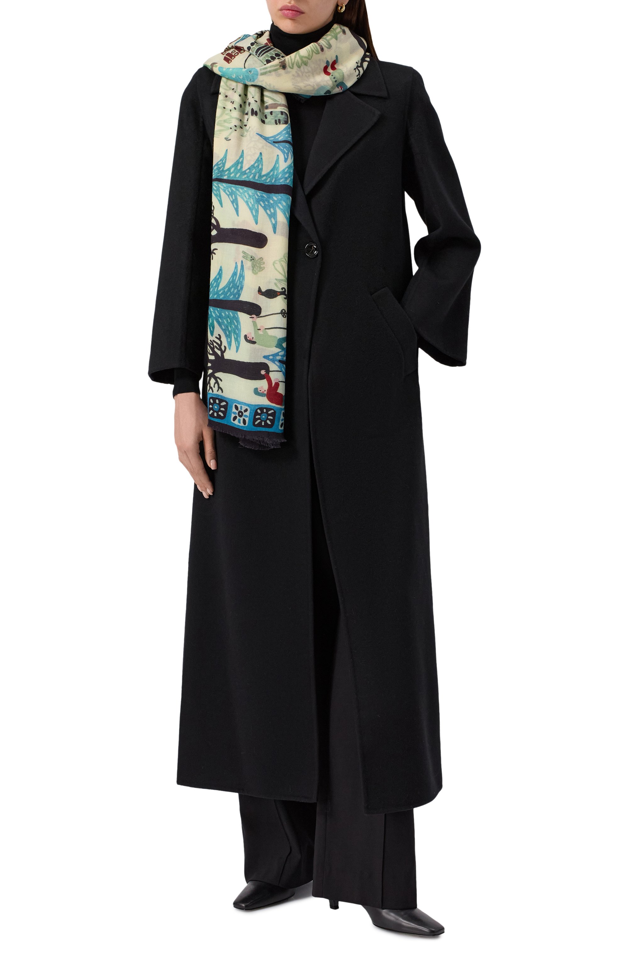 Кашемировая шаль зимняя деревня GOURJI, арт. 91233517/6144114, фото 2