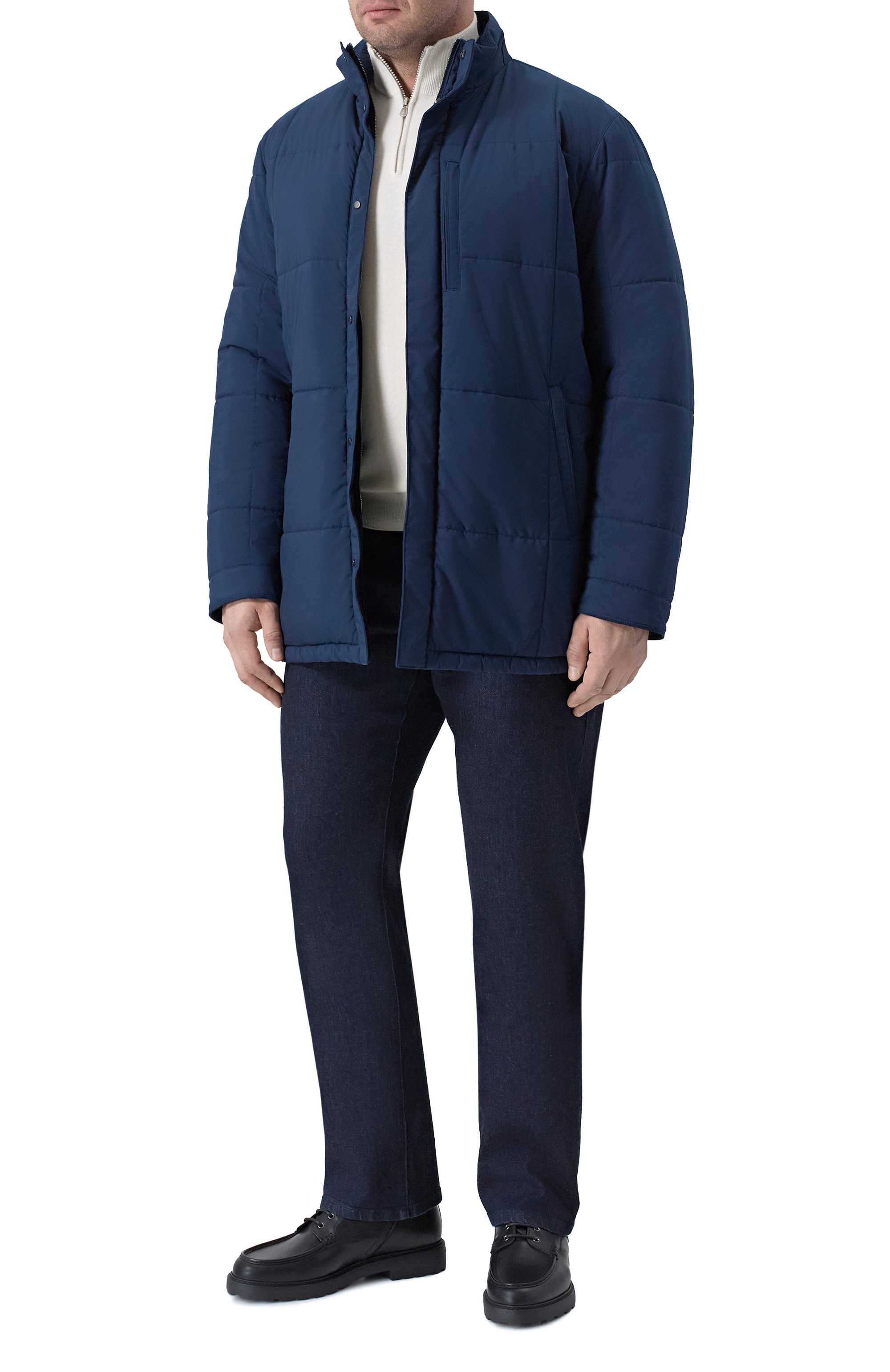 Пуховая куртка MVST темно-синего цвета по цене 288500 руб., арт. 53453/BIG SIZE/0LMETEX AMEDE0, фото 2 Пуховая куртка MVST, арт. 53453/BIG SIZE/0LMETEX AMEDE0, фото 2