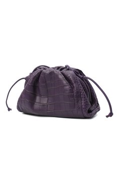 Женский клатч pouch mini из кожи аллигатора BOTTEGA VENETA фиолетового цвета, арт. 585852/VCPX2/AMIS | Фото 3 (Ремень/цепочка: На ремешке; Женское Кросс-КТ: Клатч-клатчи; Размер: mini; Материал: Экзотическая кожа; Региональные ограничения белый список (Axapta Mercury): RU; Драгоценные камни: Проставлено; Материал сплава: Проставлено)