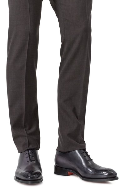 Кожаные оксфорды carter SANTONI, арт. MCCG18542MC8HFUL, фото 3