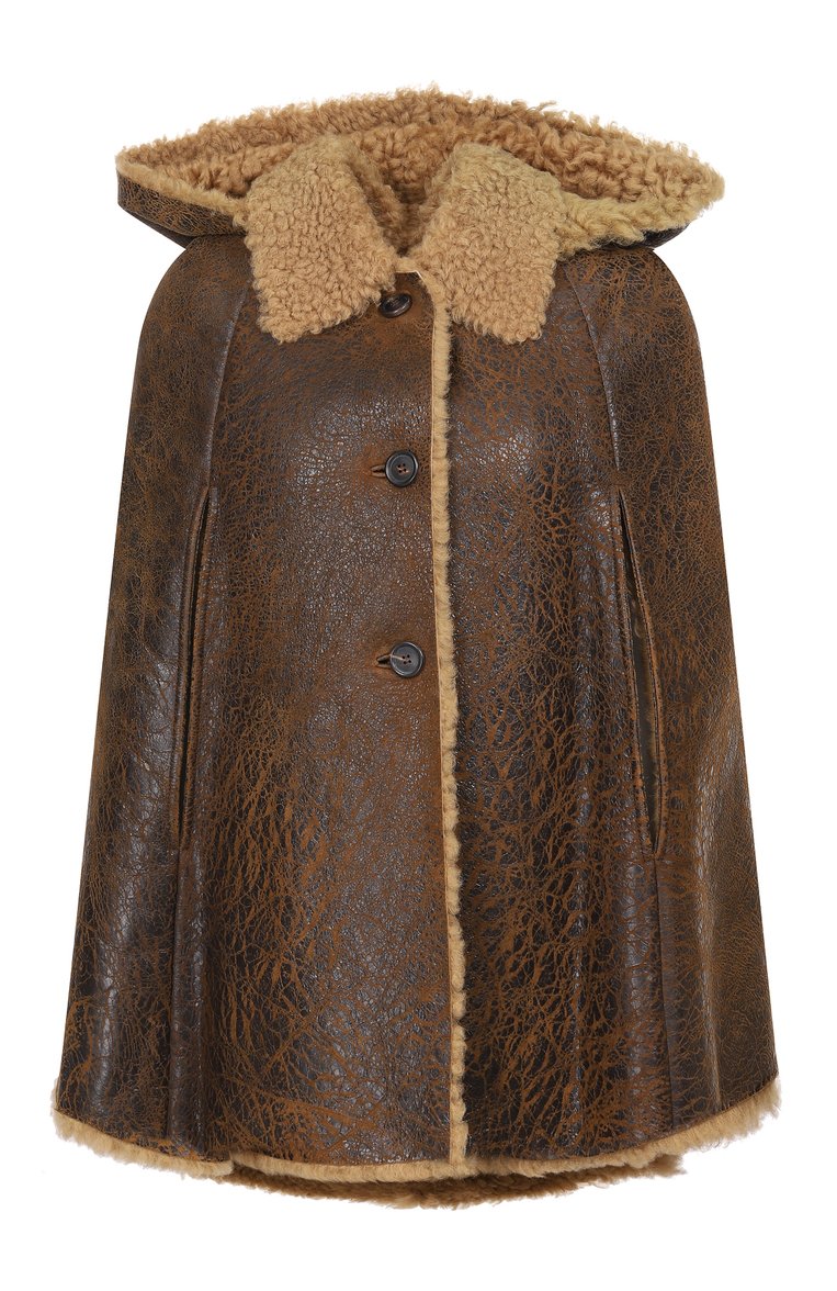 Кейп из овчины MIU MIU, арт. MPS661-1VKS-F0003, фото 1