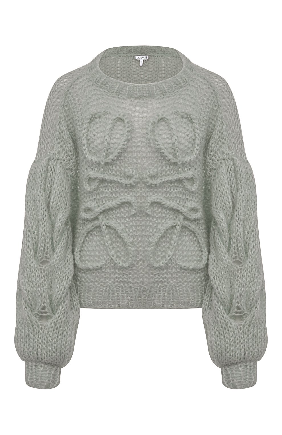 Свитер LOEWE светло-зеленого цвета по цене 82450 руб., арт. S817Y14K21, фото 1 Свитер LOEWE, арт. S817Y14K21, фото 1
