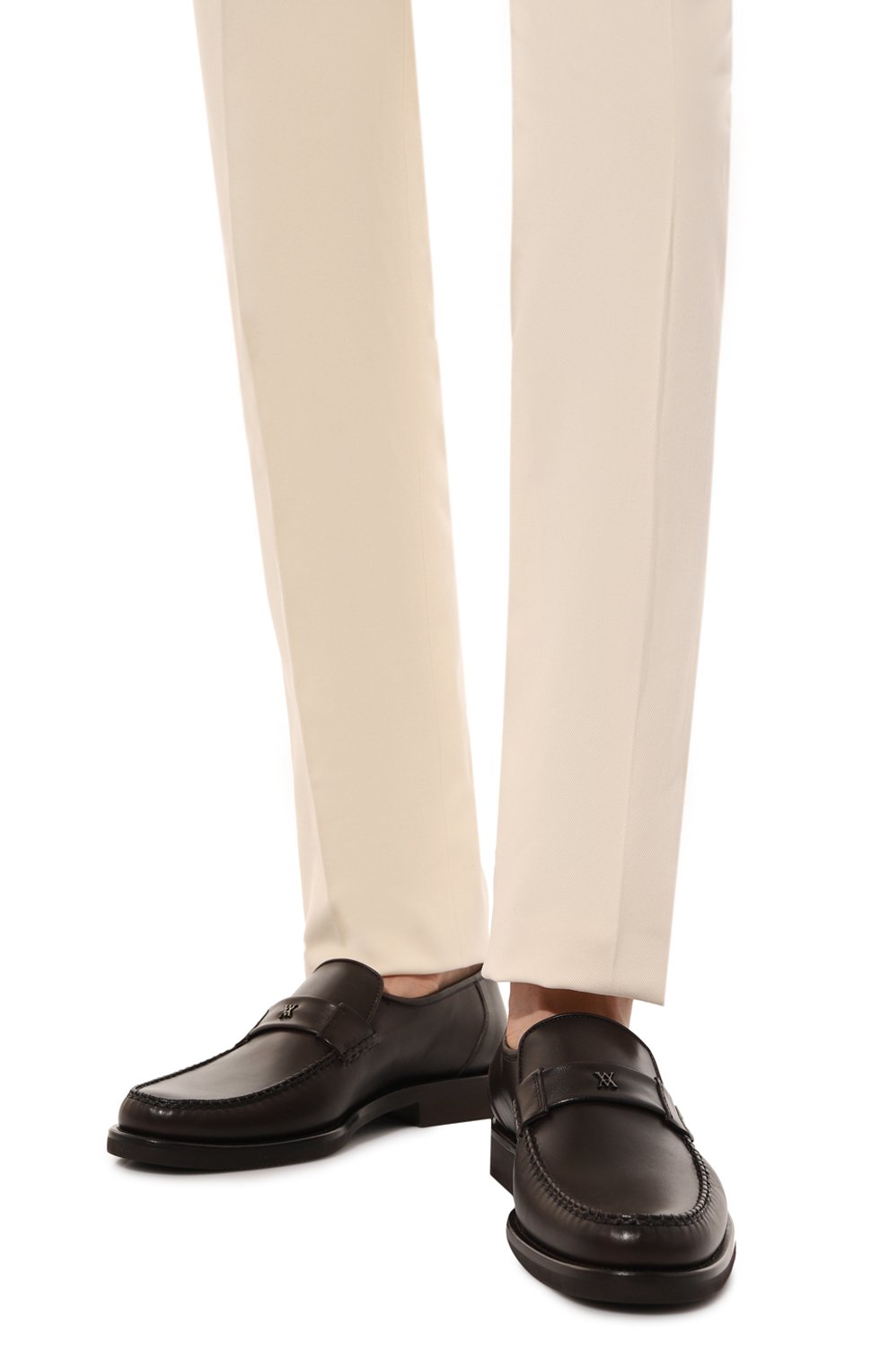 Кожаные лоферы ARTIOLI, арт. 885/GUANT0 CALF/FABRIC U4, фото 3