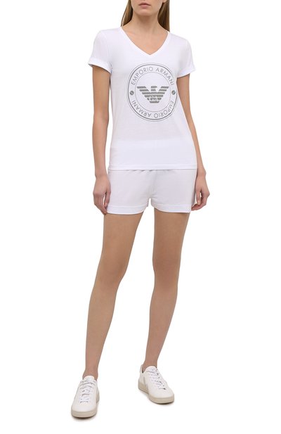 Женская хлопковая пижама EMPORIO ARMANI, арт. 164448/1P255