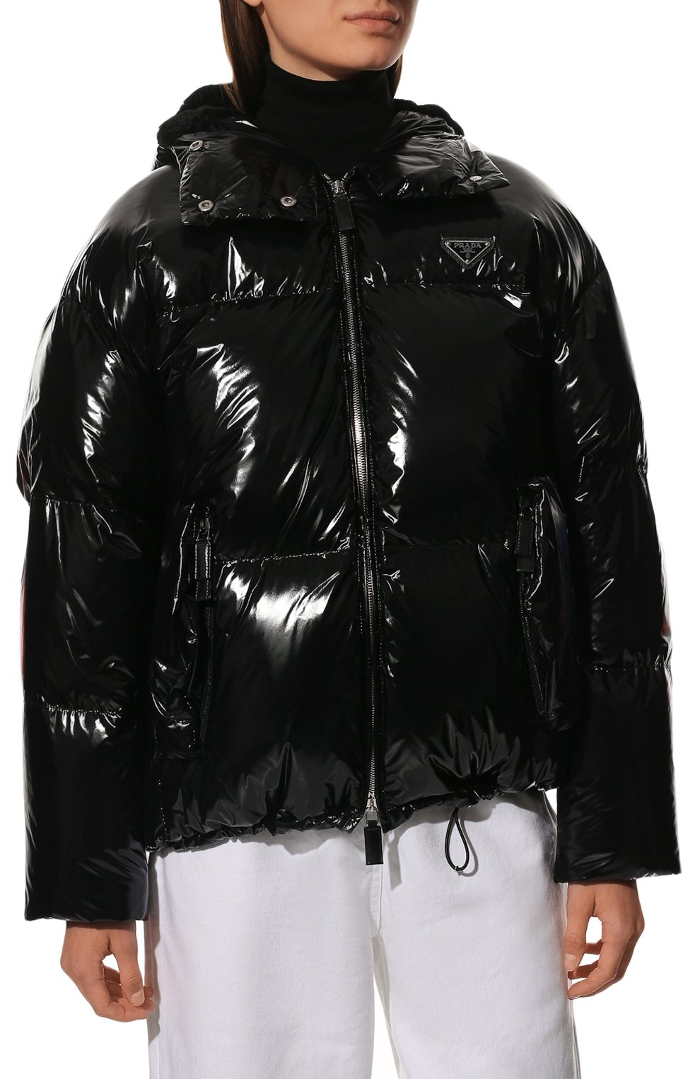 Пуховик PRADA черного цвета по цене 425000 руб., арт. 291974-1ZAH-F0002-212, фото 3 Пуховик PRADA, арт. 291974-1ZAH-F0002-212, фото 3