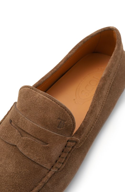 Замшевые мокасины Gommino Tod’s XXM22L00010/RE0 Коричневый  XXM22L00010/RE0 Фото 7