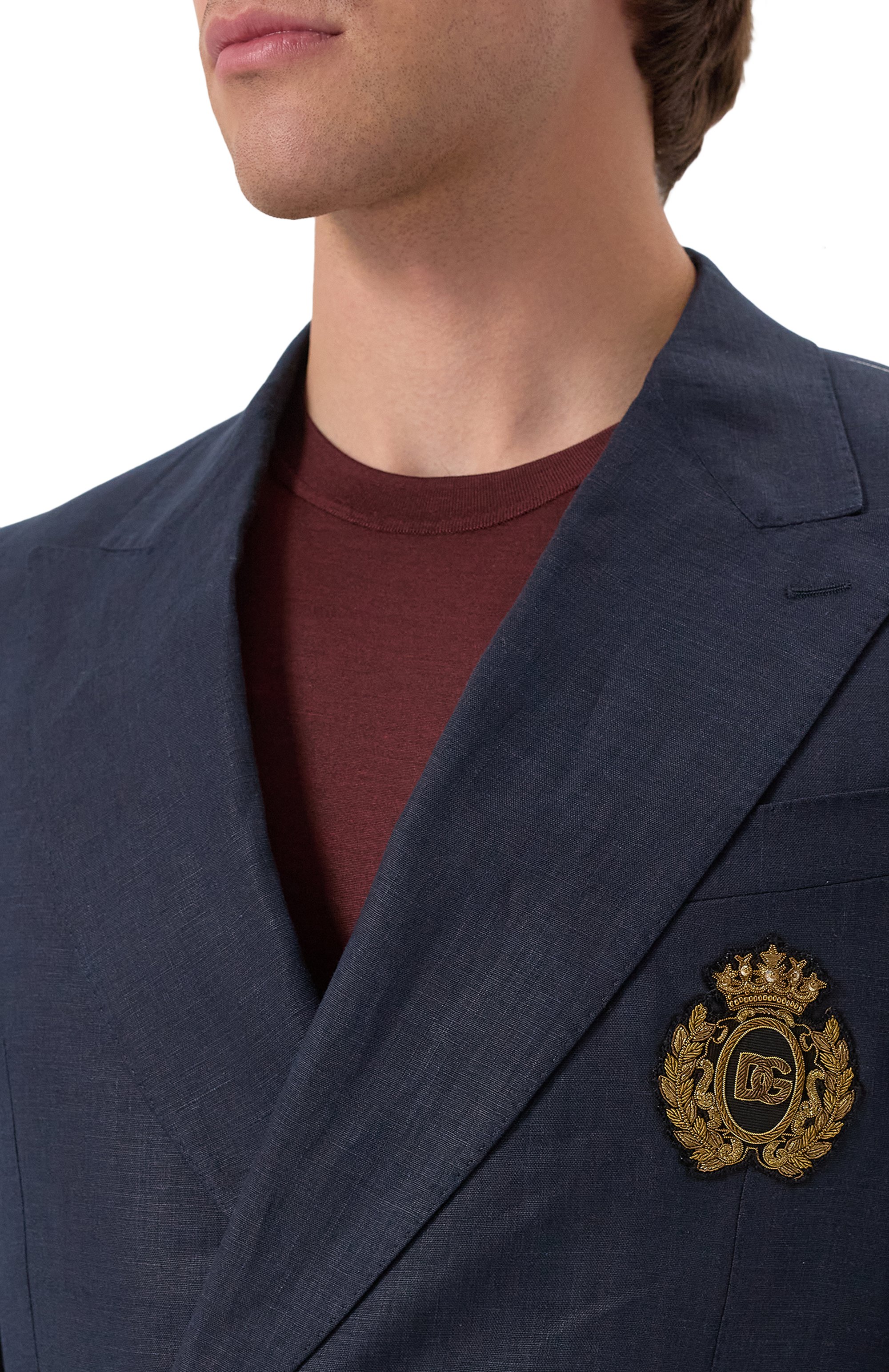 Льняной пиджак DOLCE & GABBANA, арт. G2TJ2Z/FU4K6, фото 7