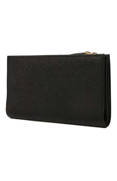 Кожаный кошелек PRADA черного цвета по цене 78000 руб., арт. 1ML009-QHH-F0002, фото 2 Кожаный кошелек PRADA, арт. 1ML009-QHH-F0002, фото 2