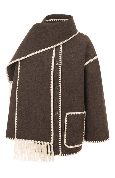 Шерстяное пальто TOTEME, арт. 234-WRTW0U248-FB0037, фото 1