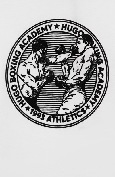 Хлопковая футболка HUGO, арт. G00439, фото 3