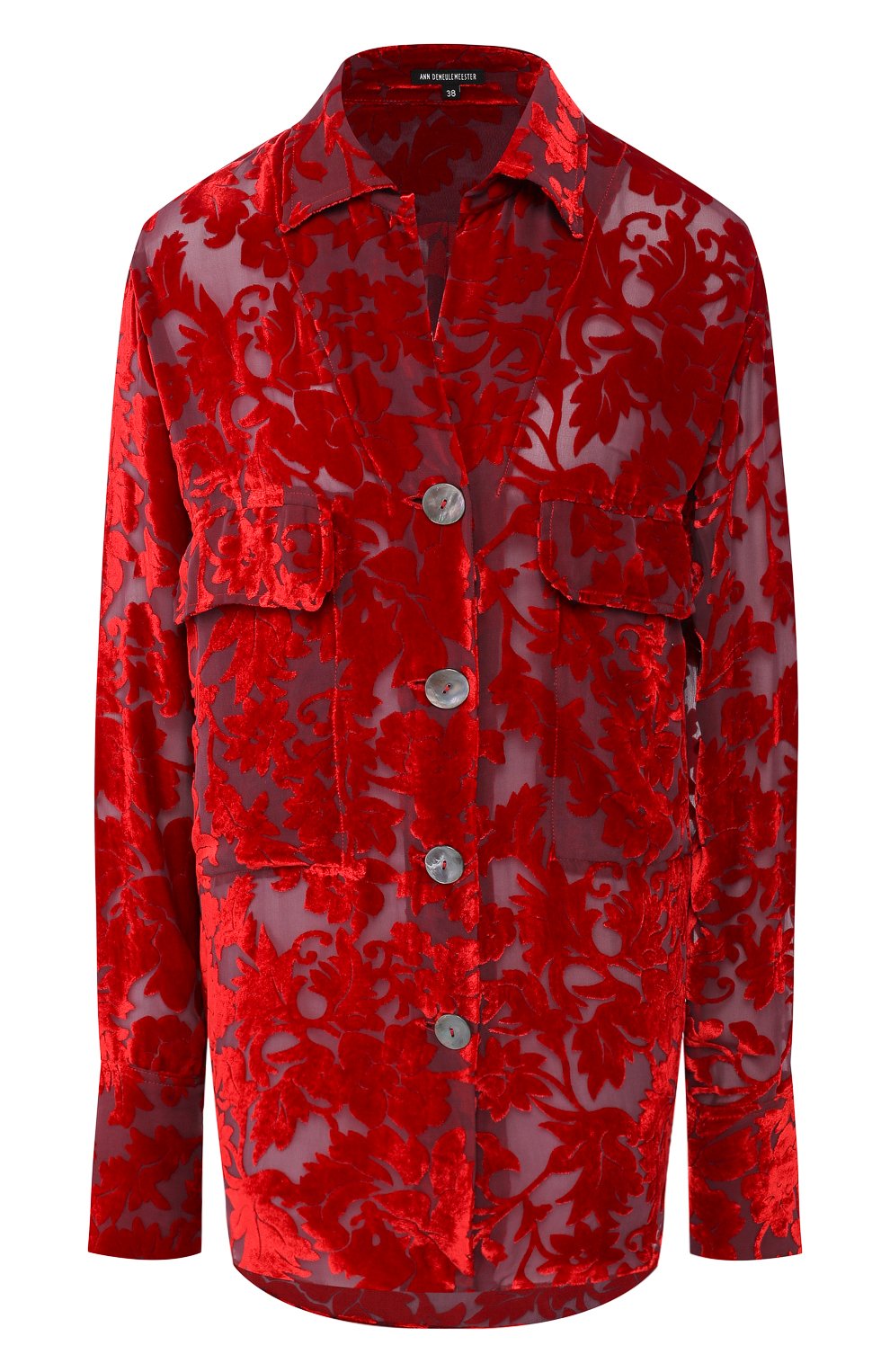 Блузка из смеси вискозы и шелка ANN DEMEULEMEESTER, арт. 1902-2008-P-123-039, фото 1